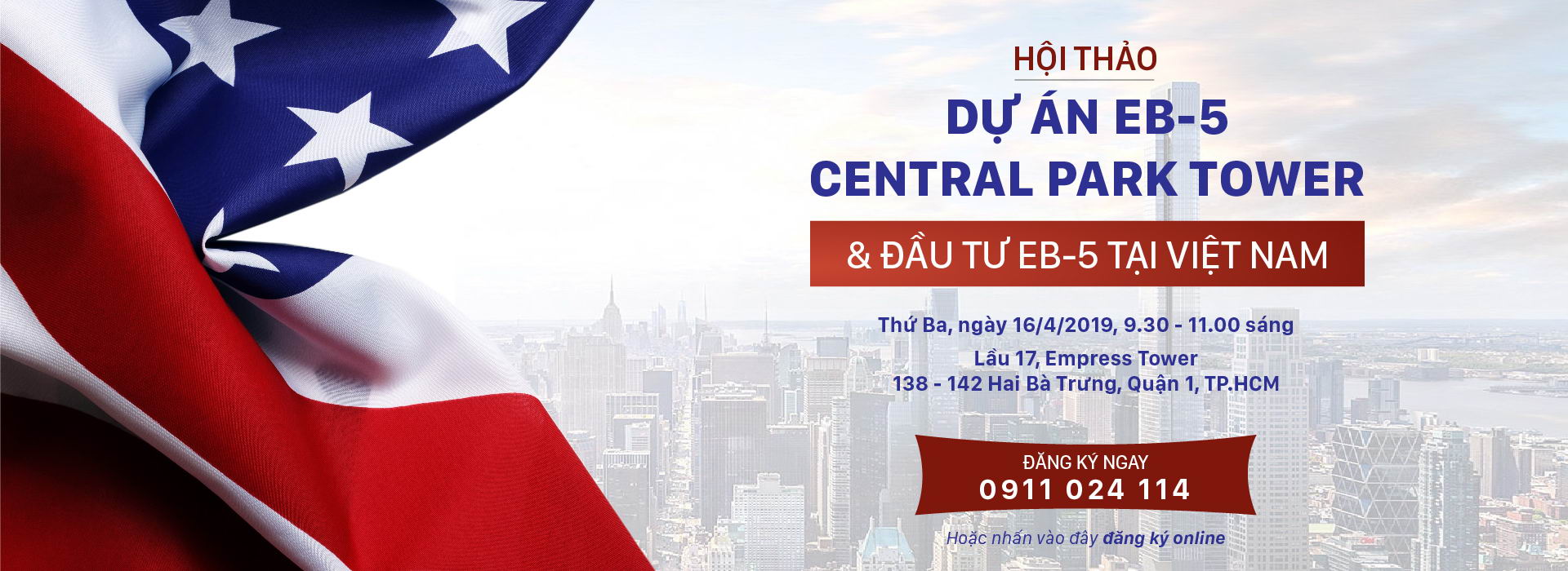 Hội thảo Dự án EB5 Central Park Tower & Đầu tư EB5 tại Việt Nam